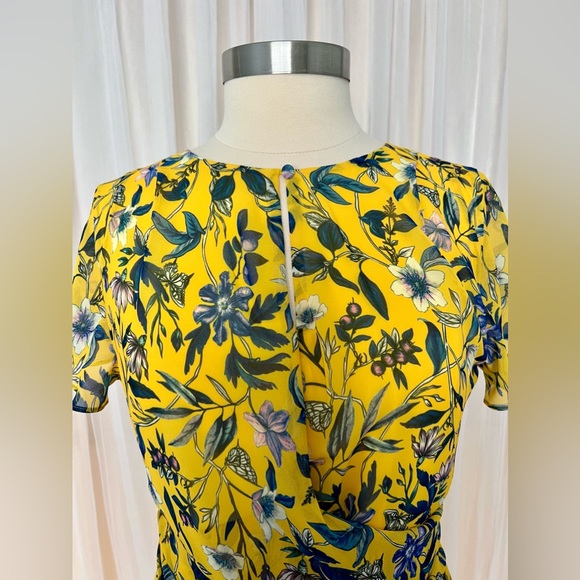 Sam Edelman Floral Wrap Front Dress Size 10 - Picture 4 of 6